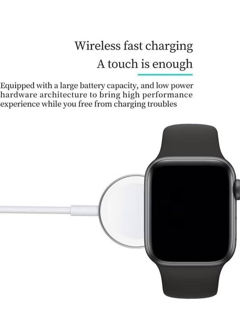 ELTRAZONE U11 Max Series 9 Smart Watch – 2.2-Inch Full Screen Display, 10 Interchangeable Straps, and Wireless Charger for Men and Women (Black) - Image 3