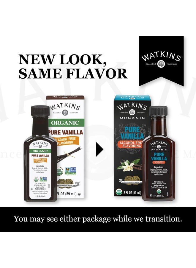 Watkins Organic Pure Vanilla Alcohol Free Flavoring, 2 Fl. Oz (Pack of 1) - Image 3