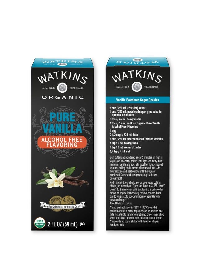 Watkins Organic Pure Vanilla Alcohol Free Flavoring, 2 Fl. Oz (Pack of 1) - Image 2