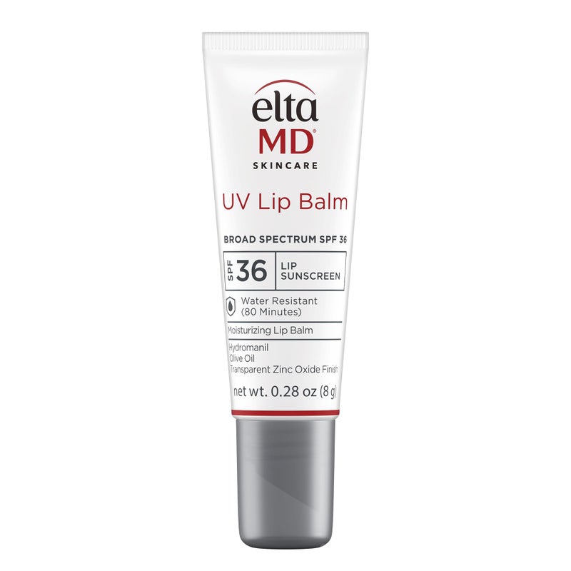 EltaMD UV Lip Balm SPF Sunscreen, Sunscreen Lip Balm with SPF 30+, Protects Dry Cracked Lips, Transparent Zinc Oxide, 0.28 Tube - Image 1