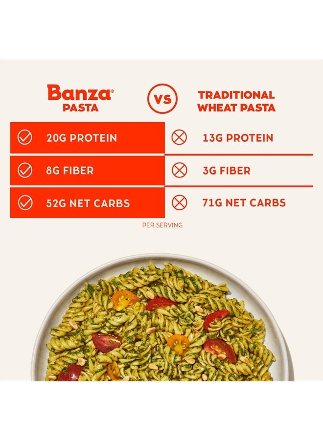 Banza Elbows Pasta from Chickpeas - Gluten Free, High Protein, and Lower Carb Protein Elbows Chickpea Pasta - 8oz - Image 3