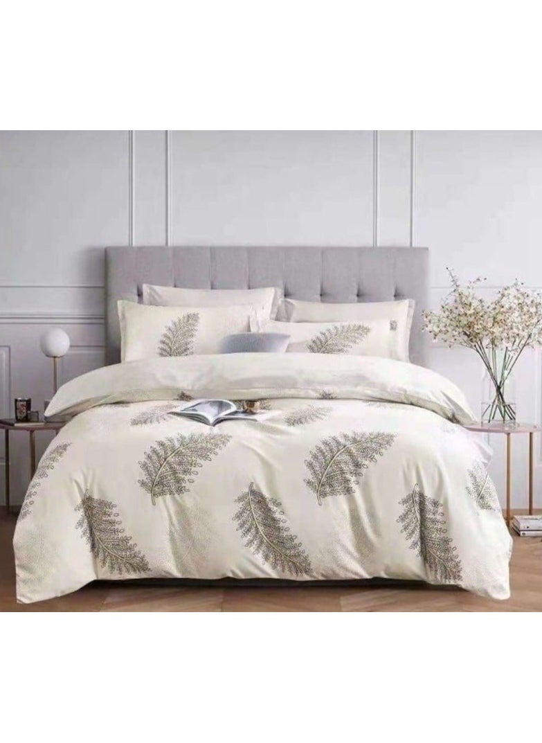 AL RAID Bedding Set Super King Size - 6-Piece Bed Sheet Set with Duvet Cover, Fitted Bedsheet with Deep Pockets, and 4 Pillowcases - Premium Quality Microfiber Sheets for Everyday Comfort and Elegance 