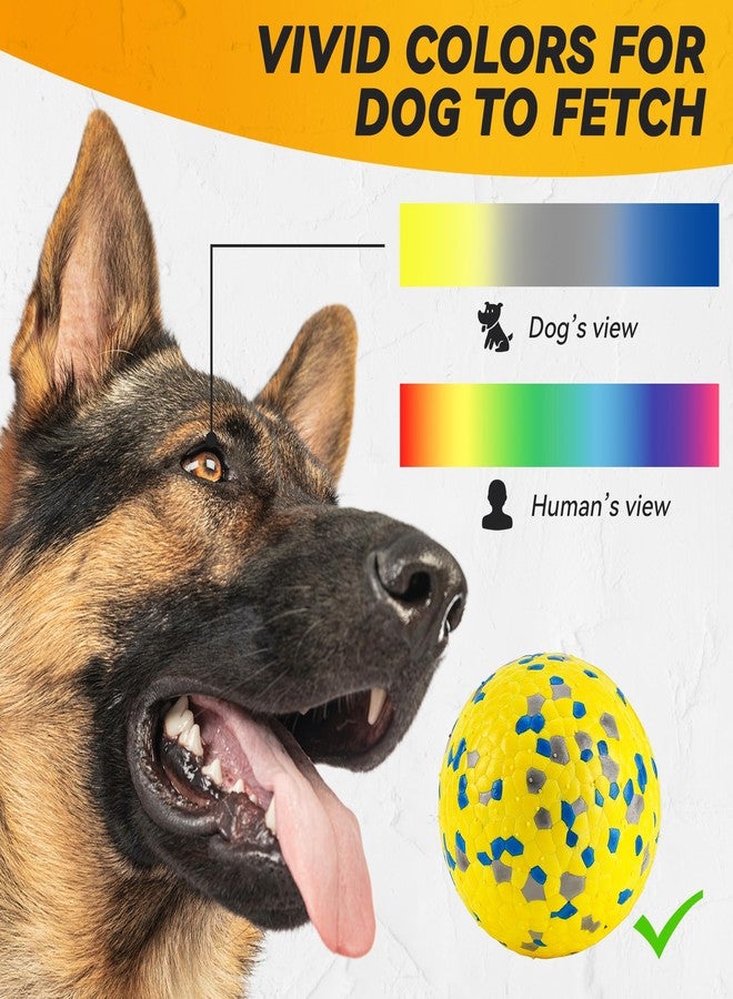 FUSOTO 2Pcs Dog Balls, Tennis Balls for Dog Aggressive Chewers, for Large Medium Small Puppy, Training Catch&Fetch, Water Floats Toys, Yellow - Image 5