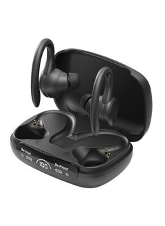 General Wireless Sport Headphones, Bluetooth 5.3 Over-Ear Earbuds With Ear Hooks, Sweat-proof Earphones for Running & Workouts, 13mm Driver, Built-in Mic,Intelligent Digital Display  - Image 1