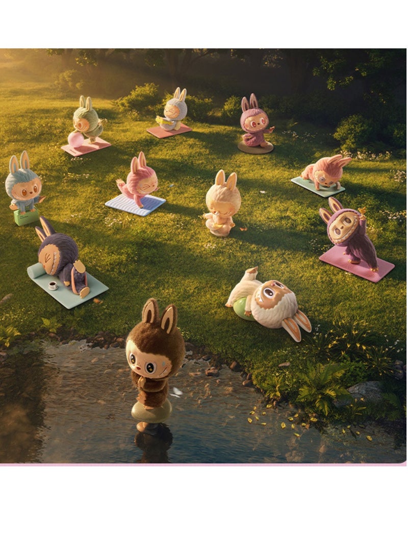 General - POPMART POP MART THE MONSTERS Lazy Yoga Series Figure Blind Box LABUBU Gift (Single Box) - Image 1
