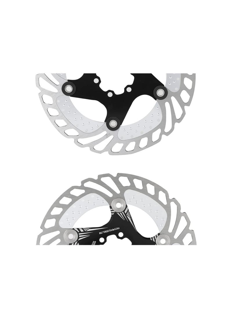 silvercnc - Brake Disc Rotors 180mm Stainless Steel Bike Disc Brake Rotor 6 Bolts for Road Bike Mountain Bike BMX MTB - Image 1