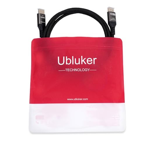 Ubluker 10K 8K 4K HDMI Cable 48Gbps 13 FT, Certified Ultra High Speed HDMI® Cable 4K 240Hz 144Hz 120Hz 8K60Hz 0.01ms HDR10+ eARC HDCP2.3 Netflix Roku TV PC Monitor Projector PS5 Xbox - Image 5