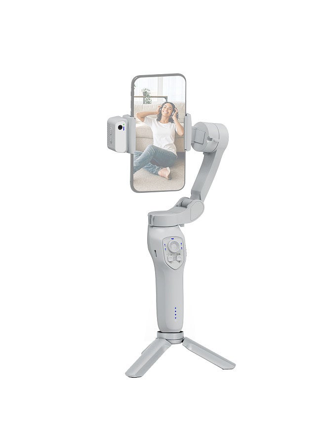 ANDOER 3-Axis Stabilizer Gimbal Stabilizer for Smartphone 0.28g/0.61lbs Payload Anti-shaking Support Gestures Control BT Connection with AI Vision Sensor & Fill Light Module Replacement  - Image 1