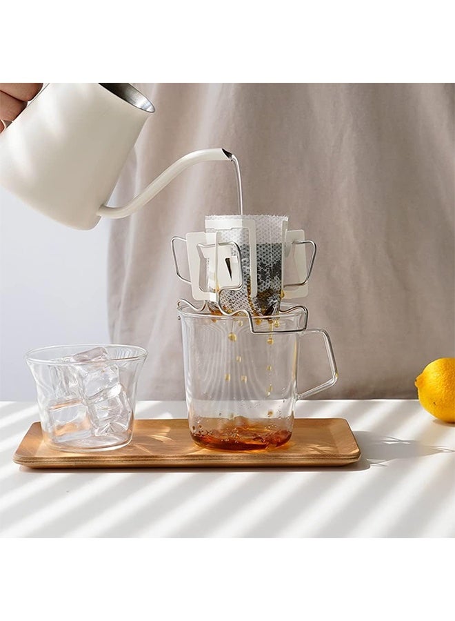 Hanging Ear Drip Coffee Bag Stand Portable Coffee Filter Paper Bag Hanging Ear Drip Holder Stainless Steel Drip Chair for Easy Pour Over - Image 5