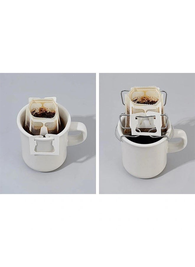 Hanging Ear Drip Coffee Bag Stand Portable Coffee Filter Paper Bag Hanging Ear Drip Holder Stainless Steel Drip Chair for Easy Pour Over - Image 3