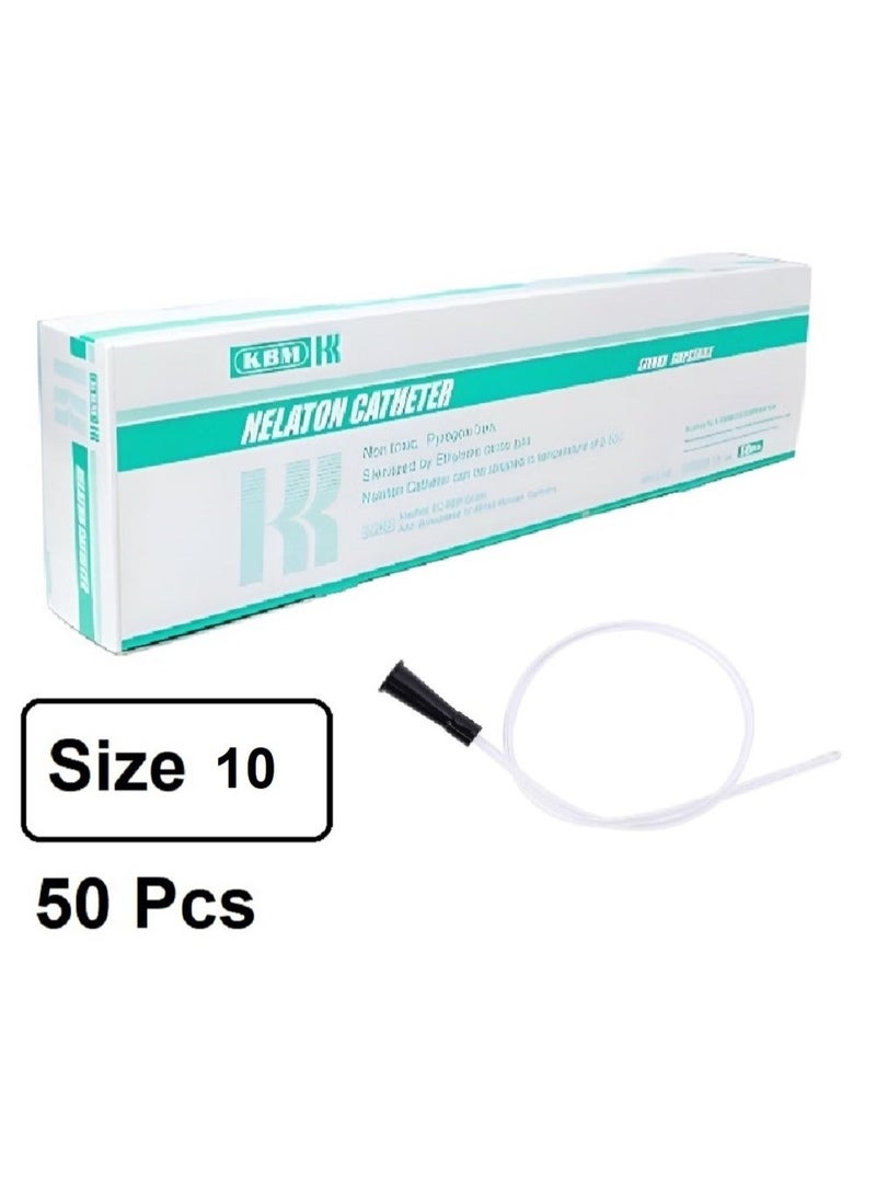 KBM Nelaton Urinary Catheter 50 Pcs/Box Size 10 Your Trusted Companion for a More Comfortable and Healthier Life - Image 2