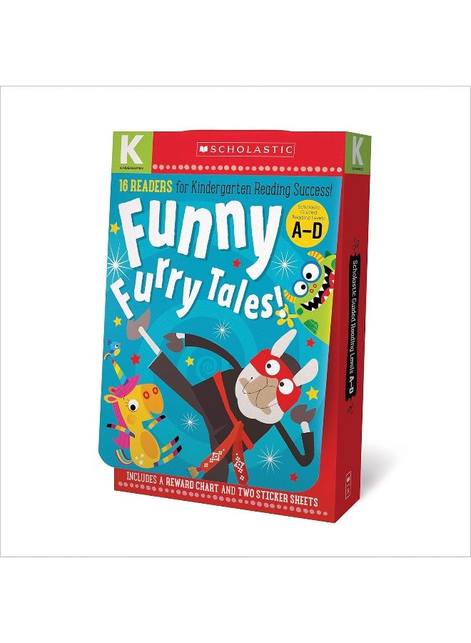 Funny Furry Tales A-D Kindergarten Reader Box Set: Scholastic Early Learners (Guided Reader) 