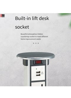 RACO Vertical Pop-Up Socket Box for Under Counter Use – 1 x 13A UK Socket + Dual USB Charger Ports, 2-Meter Wire with Overload Protection – Ideal for Home, Office, Kitchen & Worktops (3 x Socket) - pzsku/Z99DB277CA61DCDBC11E1Z/45/_/1739428348/83c61bf2-db11-4050-a4a4-efd156a3bc0e