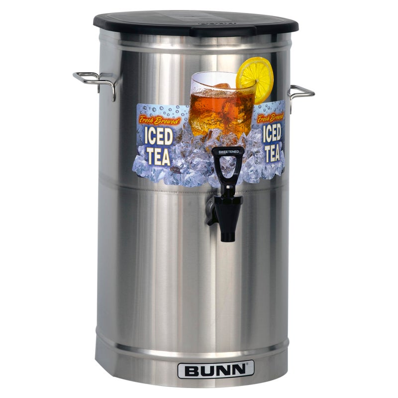 BUNN TDO4 Commercial Iced Tea Dispenser wSolid Lid Oval