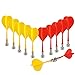 Yalis Magnetic Darts 12 Packs Replacement Dart for Magnet Dartboard Safety Plastic Darts for Target Game Red and Yellow - Image 3