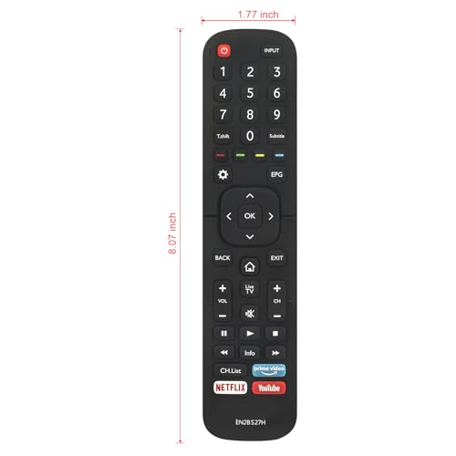 Vinabty EN2BS27 EN2BS27H Replaced Remote fit for Hisense Smart TV 43R6 50R6 55R6 65R6 - Image 4