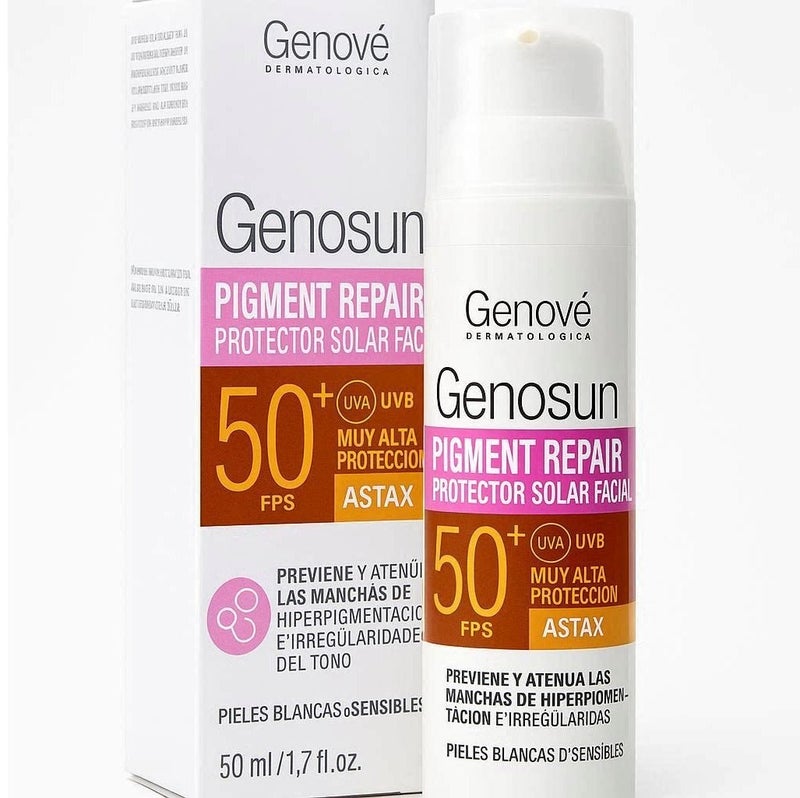 Genove Genosun Pigment Repair Sunscreen SPF 50+ Facial Cream (50ml) | Anti-Hyperpigmentation Sunblock & Dark Spot Corrector Face Moisturizer - Image 1