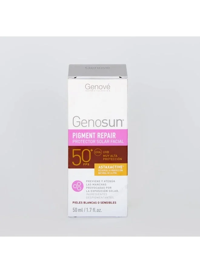 Genove  Genosun Pigment Repair Sunscreen SPF 50+ Facial Cream (50ml) | Anti-Hyperpigmentation Sunblock & Dark Spot Corrector Face Moisturizer  | Best Price UAE