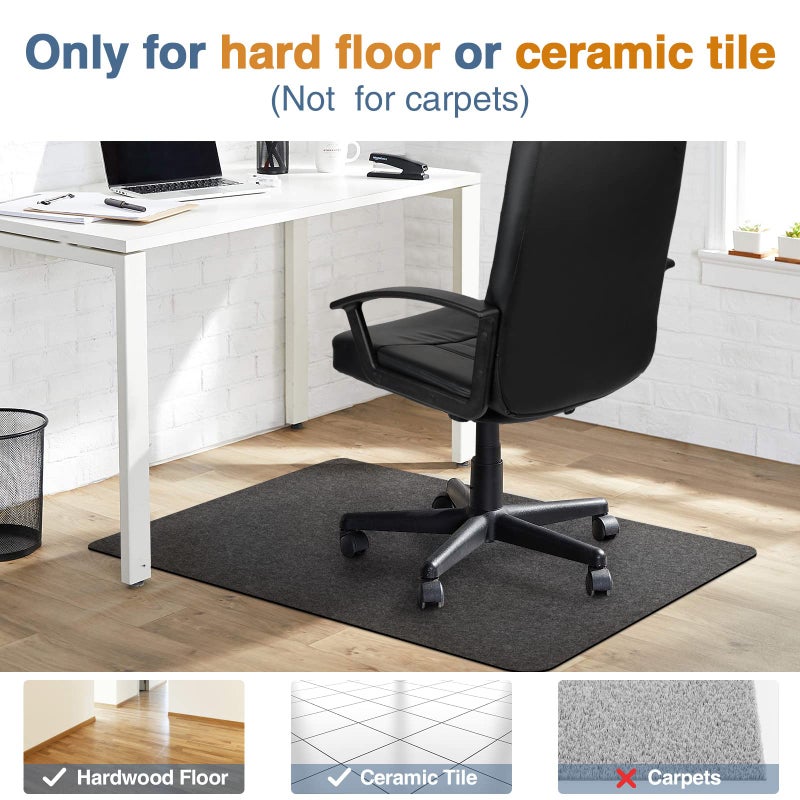 Placoot Office Chair Mat for Hardwood Floor, 55"x35" Computer Chair Rug, Under Desk Mat, Large Anti-Slip Floor Protector for Home Office - Image 4