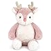 MON AMI Holly The Reindeer Stuffed Animal 10Inch Red Nosed Plush Pink Reindeer Soft Huggable Holiday Toy Playtime Nursery Room Decor for All Ages - Image 2