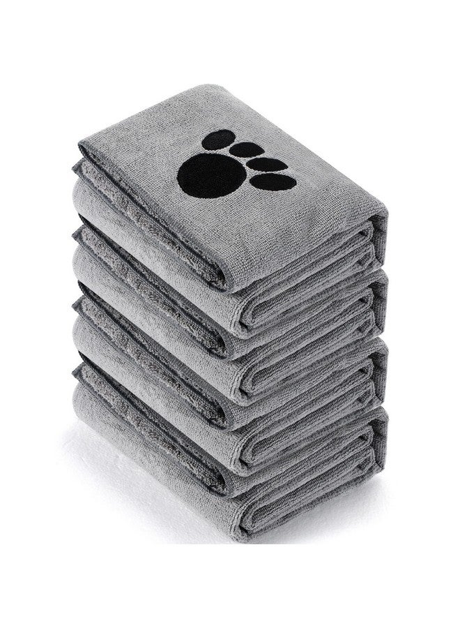 Chumia Chumia 4 Pack Dog Towels for Drying Pet Grooming Absorbent Dogs Soft Microfiber Quick Drying Large Medium Small Puppy Bath Towels for Kitten Cats Pets(40 x 24 Inch,Gray) - Image 1
