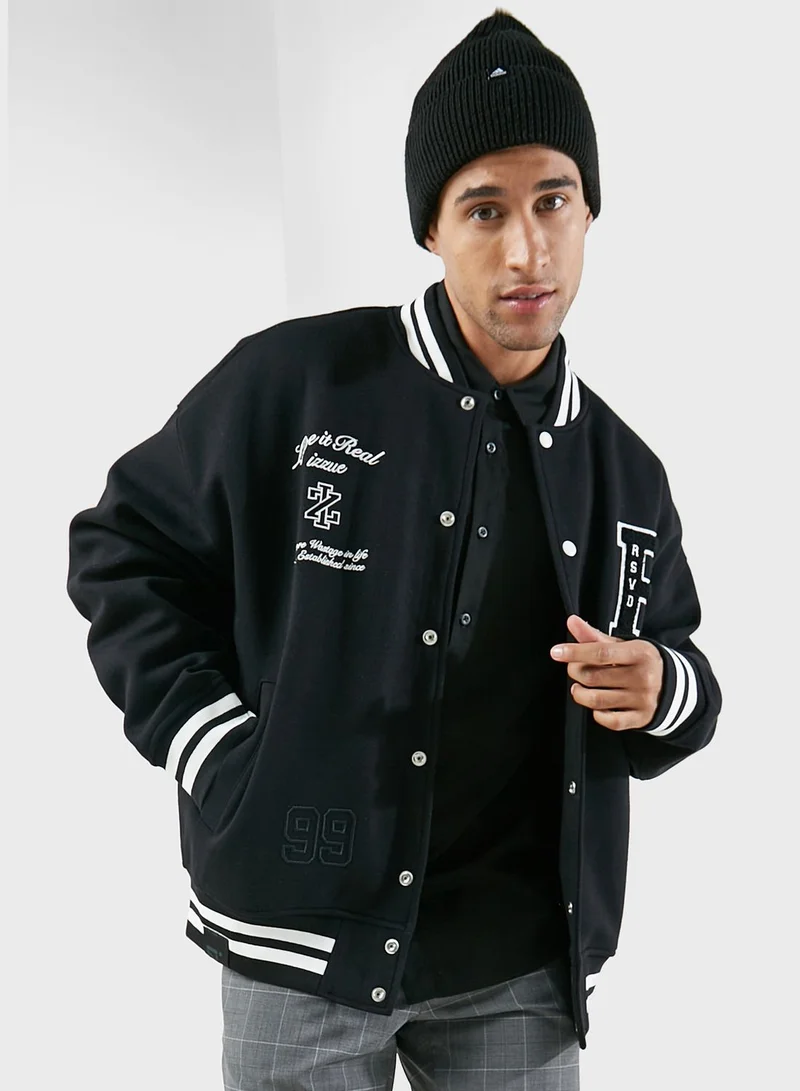 izzue Interlock Baseball Jacket