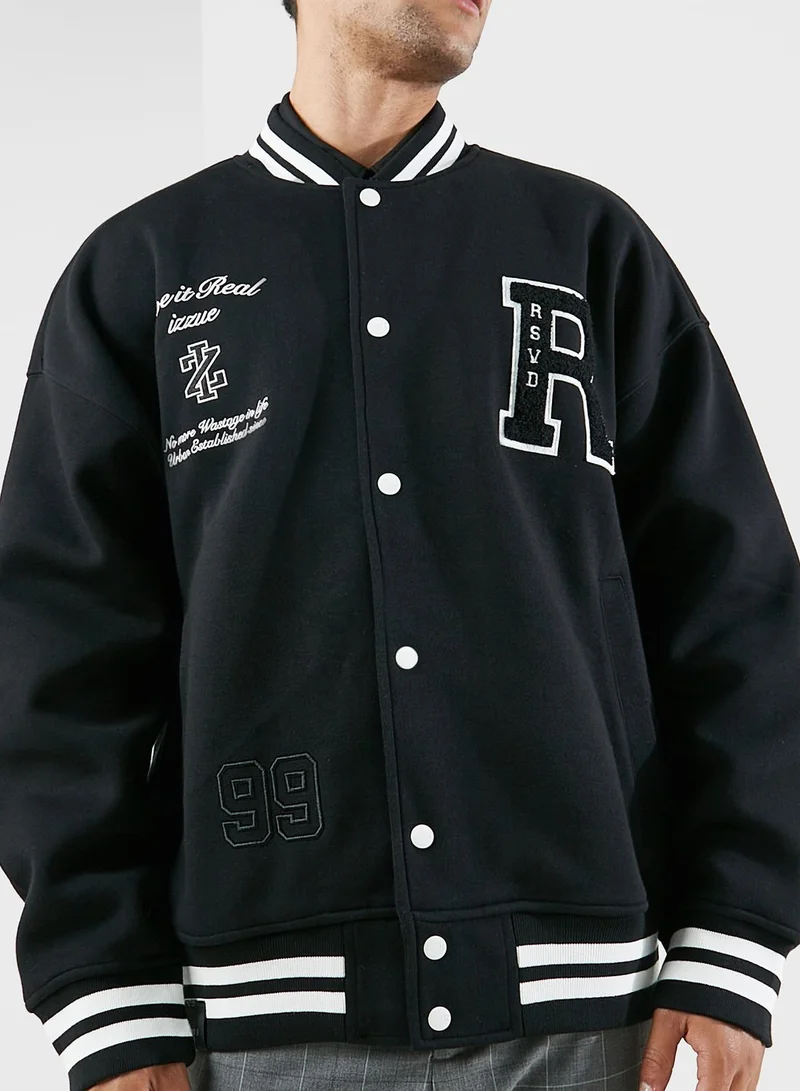 izzue Interlock Baseball Jacket