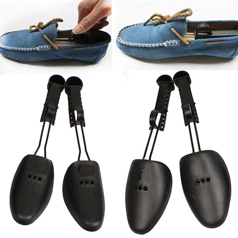 4 Pairs Adjustable Shoe Boot Holder Fixed Shoe Shape Shoe Shoe Tree Shaper for Women (Black) - Image 5