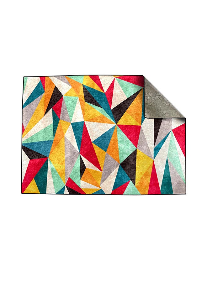 RIZARIES Colorful Geometric Centerpiece Rug, Fabric, Rectangle - Image 2