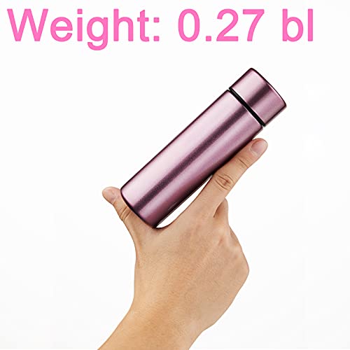 coocuture Cute Thermos Water Bottle - 5 Oz Mini Insulated Stainless Steel Bottle - Keeps Cold for 12 hours, Hot for 6 hours, Perfect for Purse or Kids Lunch Bag (Pink) - Image 5