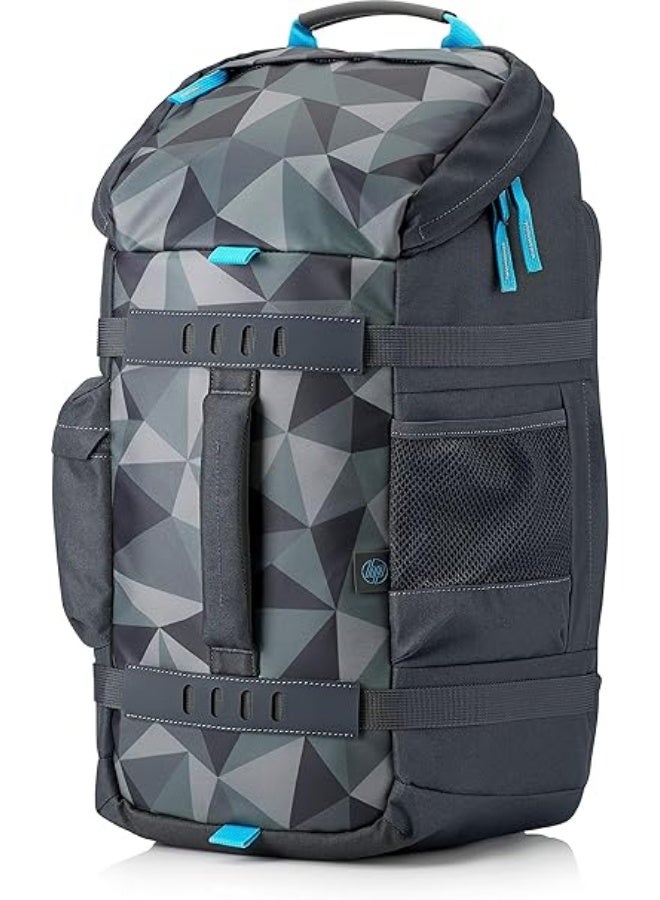 HP Odyssey 15.6" Sport Backpack, Geometric Faces, Gray - Image 2