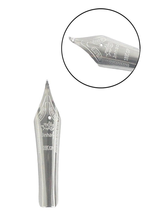 Gullor 5PCS Fountain Pen Nibs Fit Jinhao 159/450/750, Silver, Bent Nib - Image 2