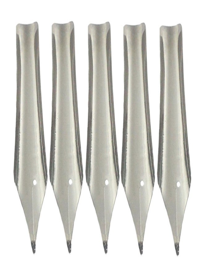 Gullor 5PCS Fountain Pen Nibs Fit Jinhao 159/450/750, Silver, Bent Nib - Image 3