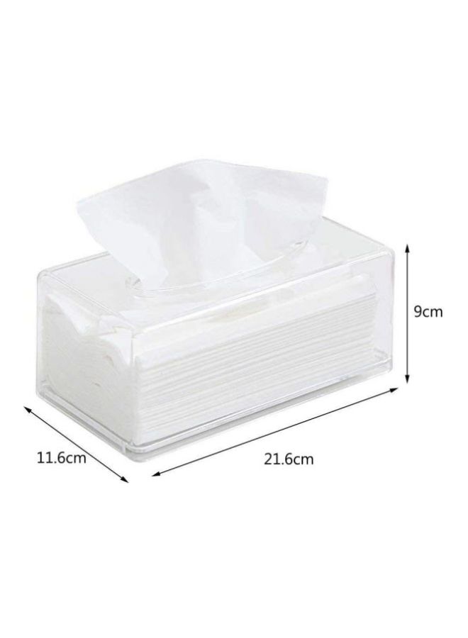 Acrylic Tissue Box Clear 22.5x12x9cm - Image 2