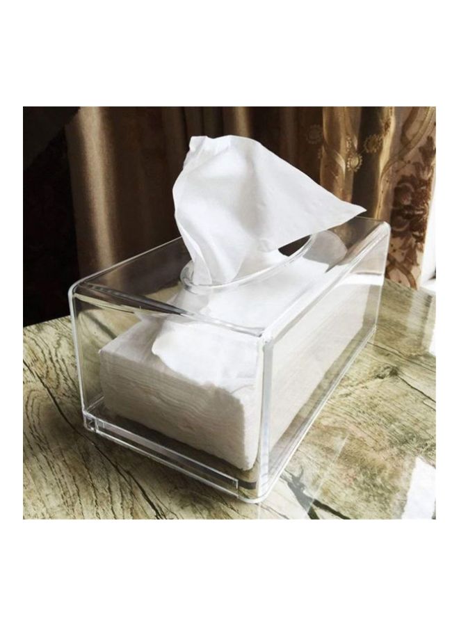 Acrylic Tissue Box Clear 22.5x12x9cm - Image 4
