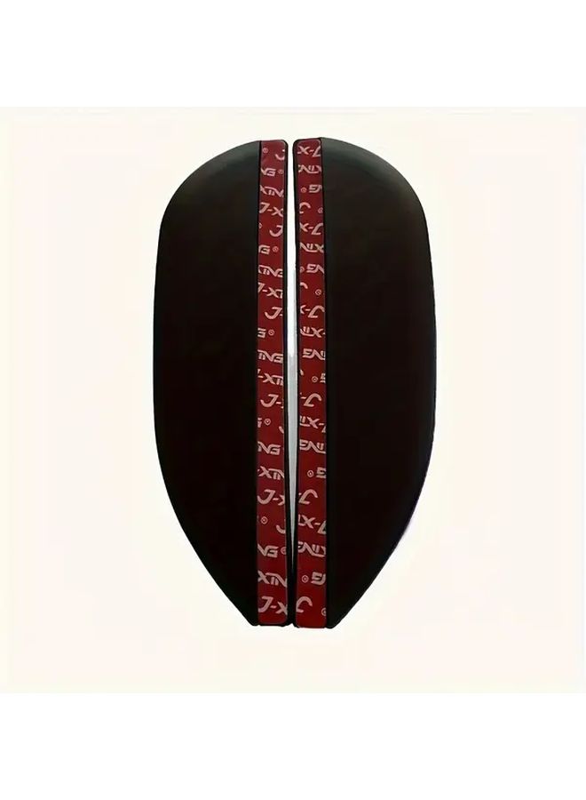 Black Frame Anti Rain Mirror Covers Enhanced Visibility Easy Install For Most Cars - Image 4
