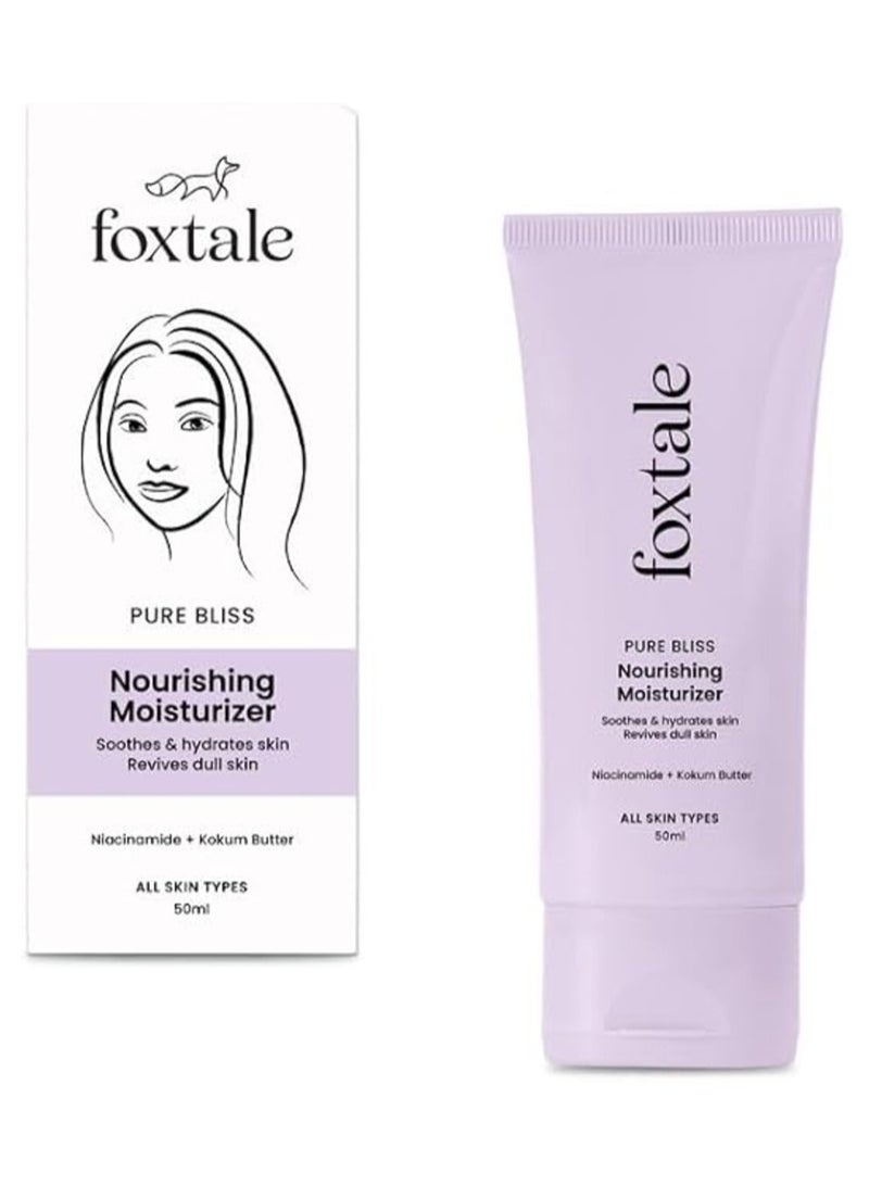 فوكستيل مرطب فوكستيل المغذي للوجه مع النياسيناميد لترطيب يدوم 24 ساعة، خفيف الوزن وغير لزج، لبشرة ناعمة ومتوهجة، للرجال والنساء، جميع أنواع البشرة، 50 مل - Image 1
