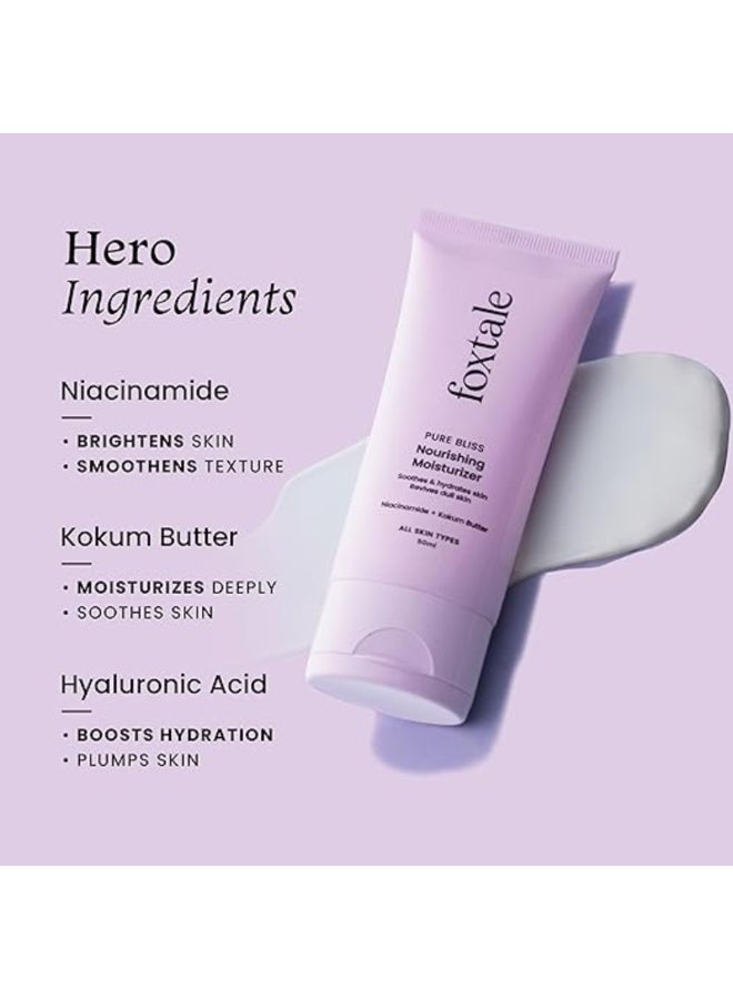 فوكستيل مرطب فوكستيل المغذي للوجه مع النياسيناميد لترطيب يدوم 24 ساعة، خفيف الوزن وغير لزج، لبشرة ناعمة ومتوهجة، للرجال والنساء، جميع أنواع البشرة، 50 مل - Image 4