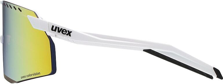 Uvex Pace Perform S CV Bicycle Sunglasses – Mirror Silver Contrast Lenses – Black Matt Frame – Lightweight Sport Eyewear for Bike Riders - Image 3