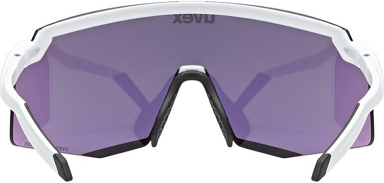 Uvex Pace Perform S CV Bicycle Sunglasses – Mirror Silver Contrast Lenses – Black Matt Frame – Lightweight Sport Eyewear for Bike Riders - Image 4