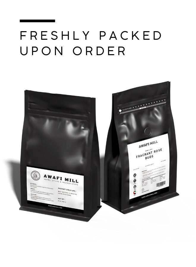 أباميك براعم ورد أحمر مجففة وعطرة من أوافي ميل | براعم ورد كاملة فاخرة للبوتفوريه، وأكياس الأدراج، وأكياس الشمع، وديكورات حفلات الزفاف | رائحة زهرية غنية | زهور مجففة سائبة - 500 غرام | 17.6 أونصة - Image 5