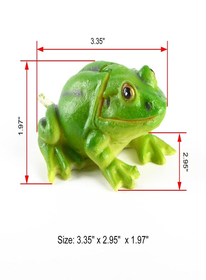Saim Aquarium Small Frog Air Bubbler Decorations Resin Animal Funny Frog Sculptures Aerating Action Ornament, Oxygen Bubble Resin Crafts for Aquarium Fish Tank Decor - Image 2