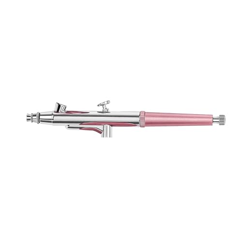 crpen Airbrush Kit Portable Airbrush Accessories Air Brush Kit with Air Compressor 0.3 mm Needles Air Brush Gun Set for Painting,Model,Cake Decorating，Makeup，Nail Art (Pink -0.3 Nozzle) - Image 1