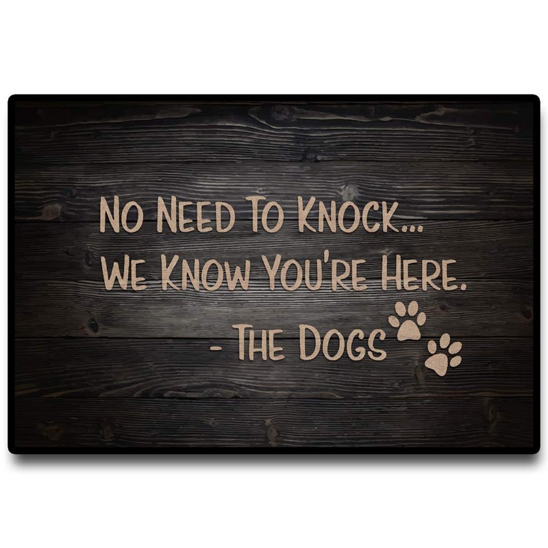 Accssoey Funny Doormat Welcome Door Mats for Home Dog Door Mat Floor Door Mats Outdoor Indoor Mat Rubber Non Slip Backing 16W X 24L