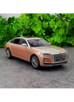 Swift 1:24 Scale Hongqi H9 Toy Cars Diecast Model Luxury Metal Car Zinc Alloy Pull Back with Front and Back Lights Open Door Off Road Real Suspensions, Multicolour  - Image 2