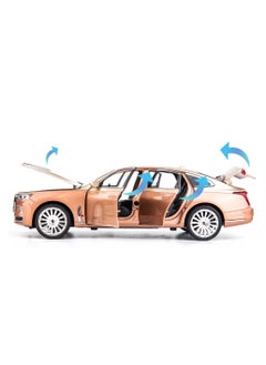Swift 1:24 Scale Hongqi H9 Toy Cars Diecast Model Luxury Metal Car Zinc Alloy Pull Back with Front and Back Lights Open Door Off Road Real Suspensions, Multicolour  - Image 5