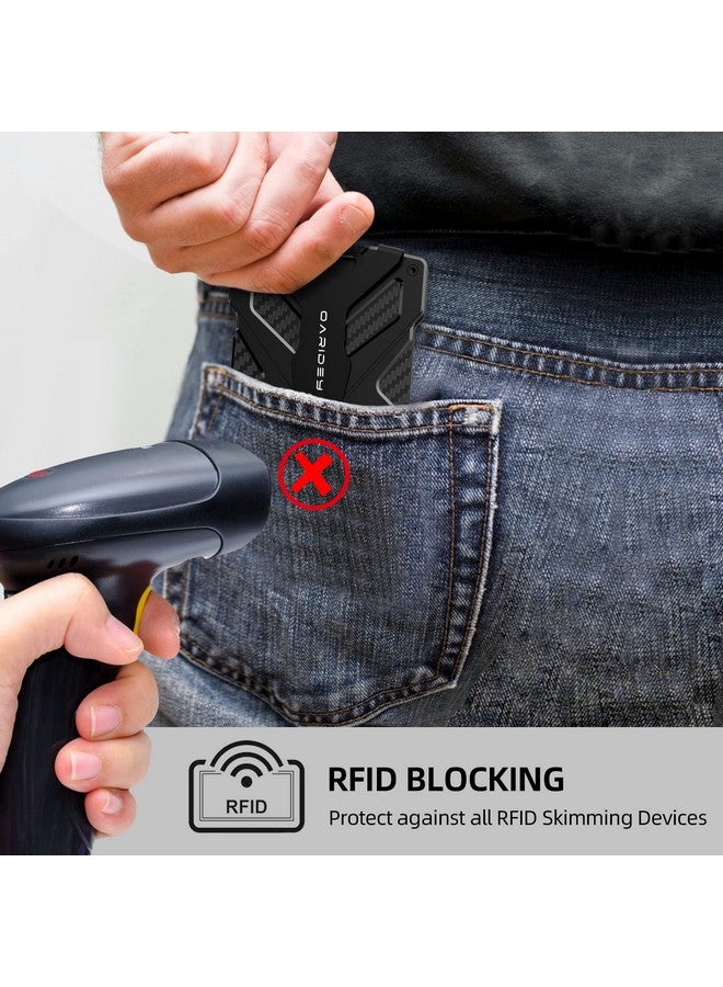 Oaridey Men's Ultra-Thin Aluminum Wallet with RFID Blocking, Black, 15 Card Slots - Image 3