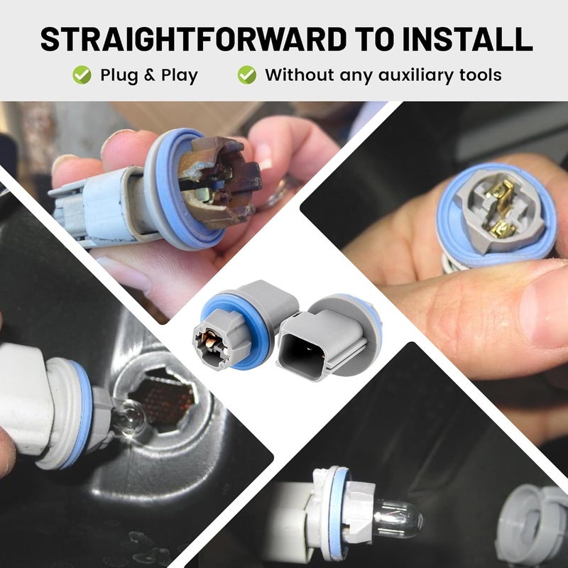 RED WOLF 2 Pin License Plate Light Socket for Ford - Image 3