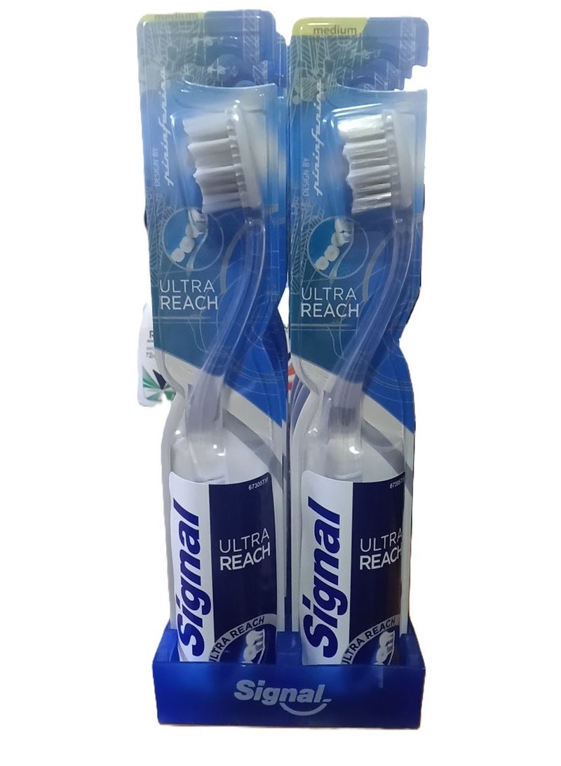 سيجنال 12  قطعة  فرشاة أسنان الترا ريتش نعومة متوسطة من سيجنال | لون عشوائي - Image 1