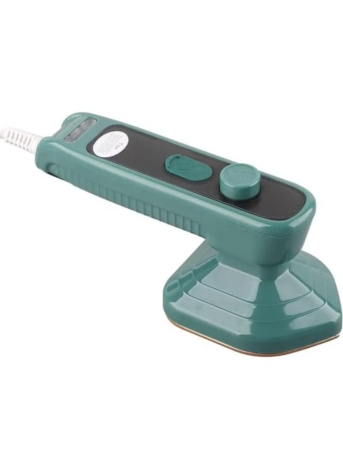 30W Mini Handheld Steam Iron Lightweight Portable with Fast Heating for Travel, Home or Office Includes Handheld Measuring Cup for Clothes and Hanging Ironing (Green) - Image 3